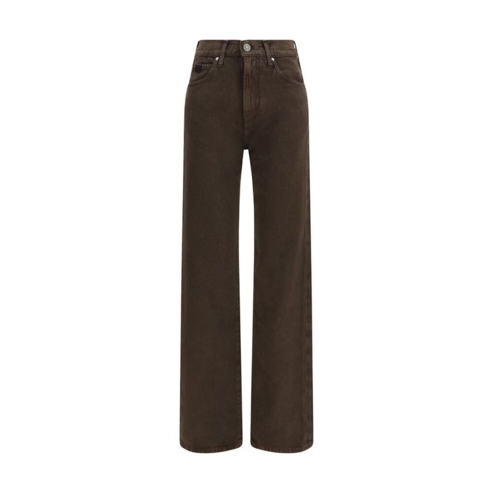 Jacob Cohen Brown Cotton Straight-Leg Women's Jeans